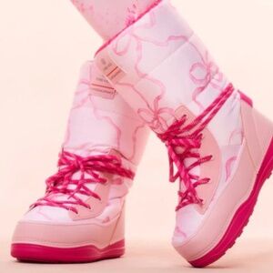 BOGNER X LOVESHACKFANCY Les Arcs Printed Snow Boots